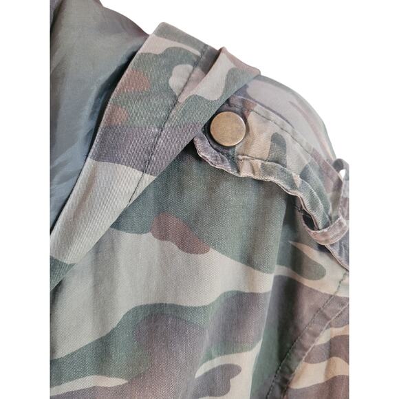 New Look Camo Jacket Zip/Snap Lined Drawstring Waist Sz 3X - Picture 6 of 10